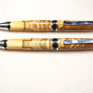Book Matched Cigar Pen and Pencil