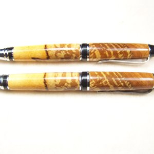 Book Matched Cigar Pen and Pencil