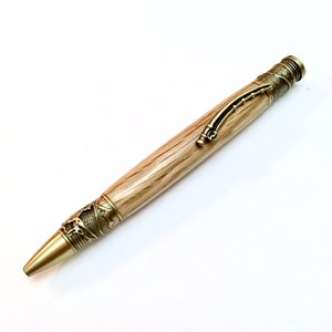 Antique brass fly fishing ballpoint pen