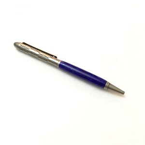 Antique silver gentry twist ballpoint pen