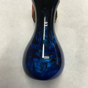 Black & blue mini bud vase