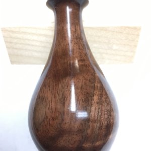 Walnut mini bud vase