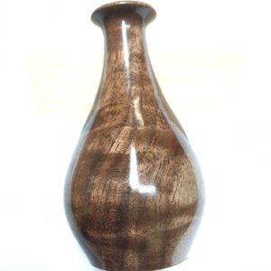 Walnut mini bud vase