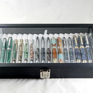 18 Pen Glass Display Case