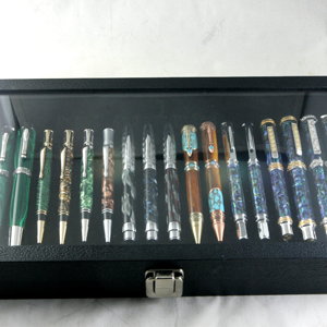 18 Pen Glass Display Case