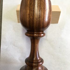 Walnut goblet