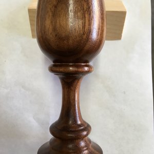 Walnut goblet