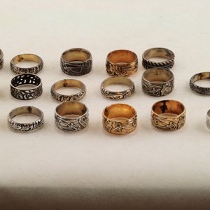 Sterling silver rings for custom center bands