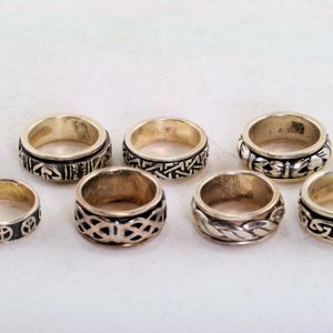 Sterling silver rings for custom center bands