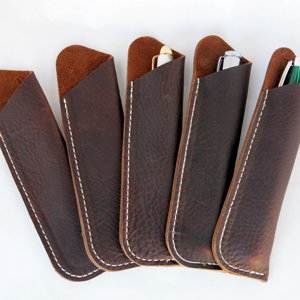 Leather Pen Sleeves