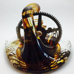 Art Glass (Steampunk) Pen Holder