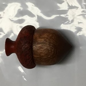 Box, vase, & acorn