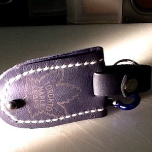 Leather key chain