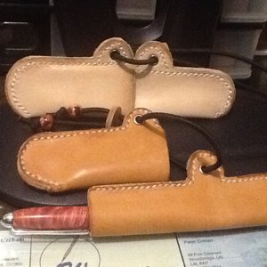 Japanese leather pen case