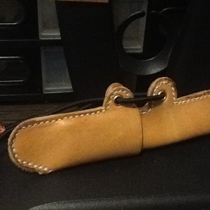 Japanese leather pen case