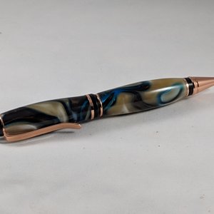 Assorted turnings, pens mostly