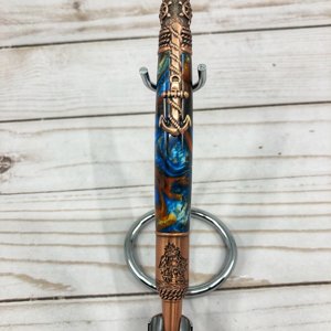 FourKingsThingsLLC Nautical Antique Brass twist pen