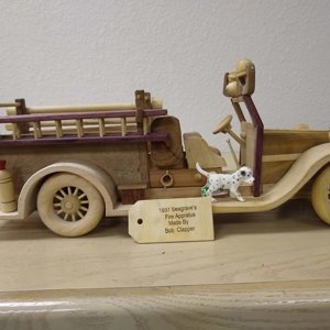 Firetruck made by one of my visually impaired turners