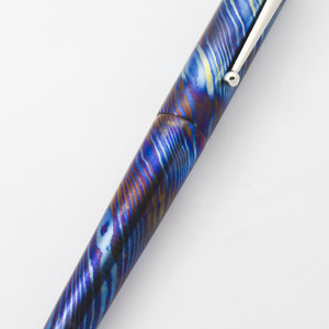 Mokume Titanium Zirconium Fountain Pen_1.JPG