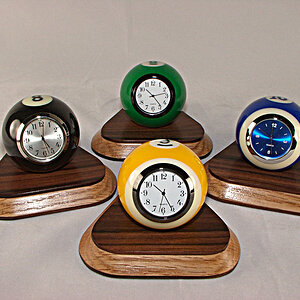 Billiardball Clocks