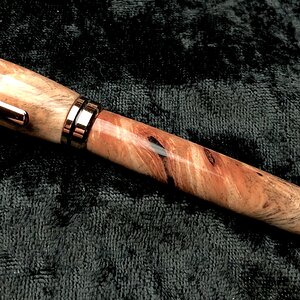 Blonde stabilized burl on 24kt Designer Twist kit