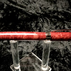 “Exhibition-grade” Stabilized Redwood Lace burl on Graduate magnetic pen kit