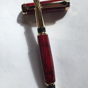 Baron in Red Jasper Trustone with a Heritance nib