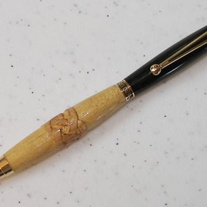 Irish Bog Oak with Carved Yellowheart