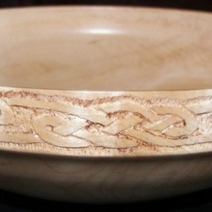 Carved Maple Bowl