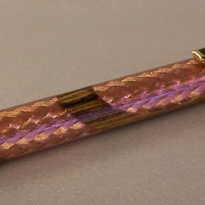 Wood and copper braid