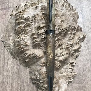 Buckeye Burl on a Gun Metal Trimline Twist Pen