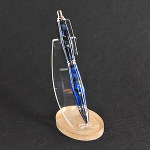 Slimline PRO EDC Click chrome blue damascus Nick 2.JPG