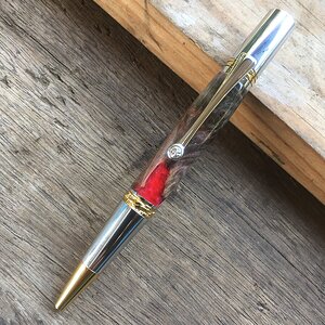 aRM  PENS  -  MAJESTIC  SQUIRE in HYBRID, 22QT ROLL GOLD & SWAROVSKI CRYSTAL.JPG