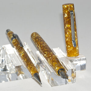 Yellow marble pen and pencil -1.jpg