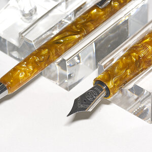 Yellow marble pen and pencil -3.jpg
