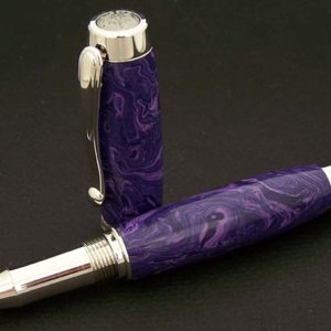 Lavender Tru-Stone Statesman Rollerball