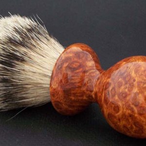 Amboyna Burl Shaving Brush