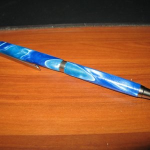 Blue Acrylic Slim Line