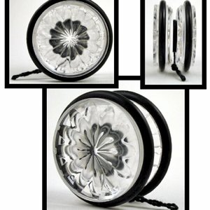 Acrylic one-piece (no glue) yo-yo