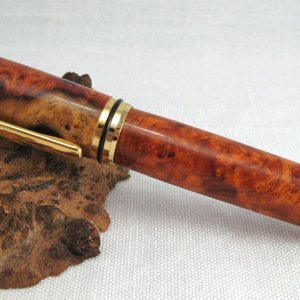 Amboyna Burl baron rollerball pen