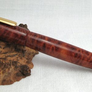 Red Mallee Burl euro ballpoint