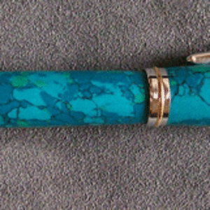 Jr Gent Ballpoint in Chrysocolla Tru-Stone