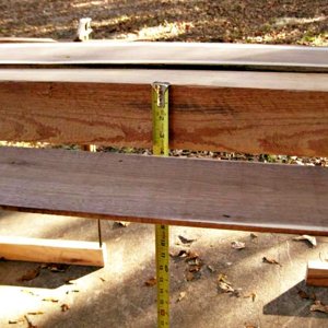 Bench with Black walnut