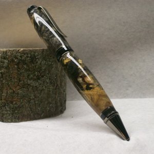 Buckeye Burl Black Ti Cigar - CA finish