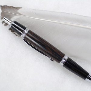 Shortened Sierra Click Pen in Wenge