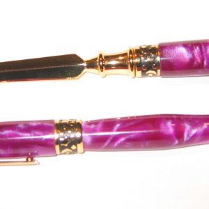 Sculpted Midnight Pen and Letter Opener