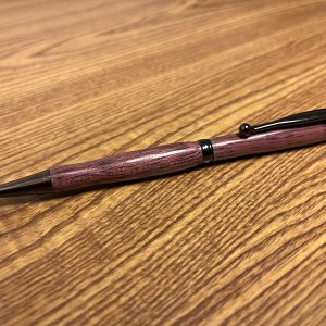 Gun Metal Slimline w/ Purple Heart