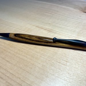 Single Barrel Zebra Wood Slimline