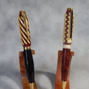 Laminated Twist and Guilloche cuts.JPG