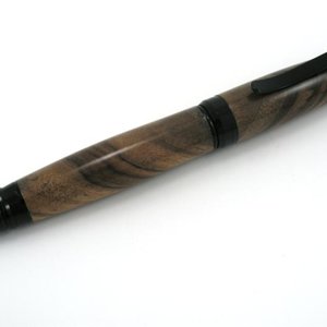 Cigar Pen - Black Titanium - Black Walnut